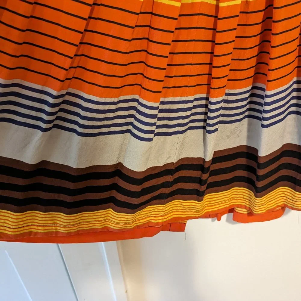 Anthropologie Plenty by Tracy Reese "Striped Stripes" Sleeveless Silk Dress - Picture 10 of 12